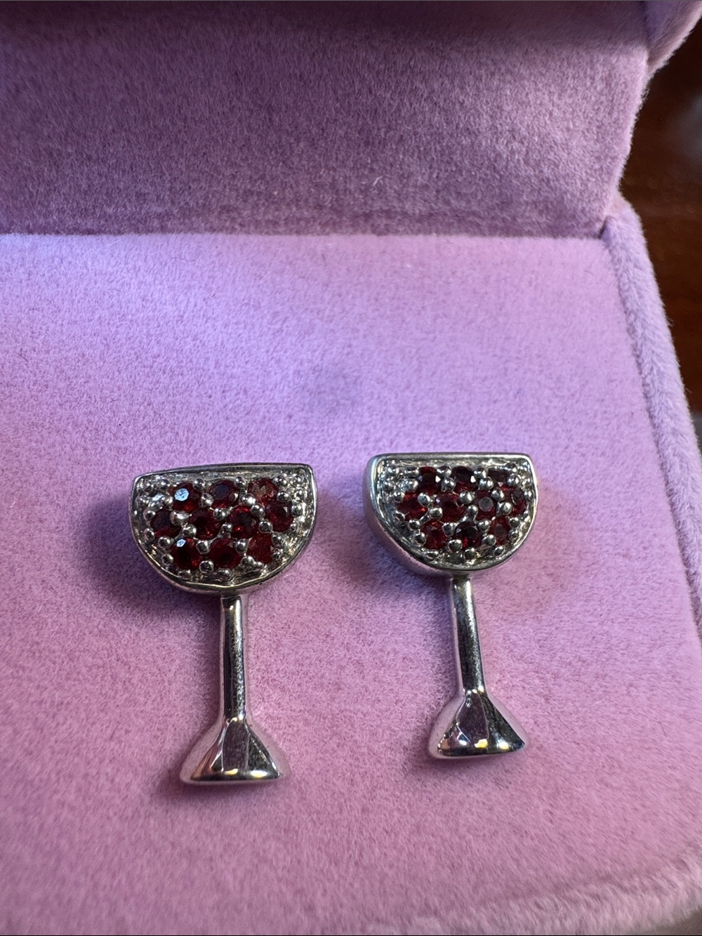 3282-Swarovski Crystal Elements Earrings-Velvet Box‎ Included